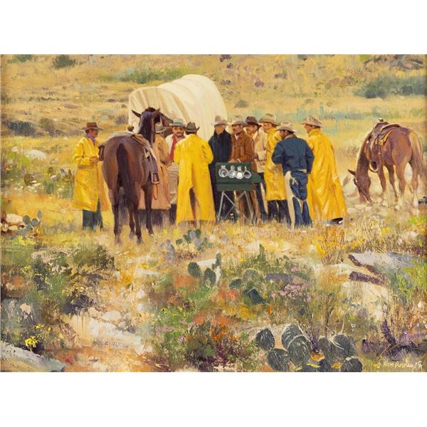 Donald Crowley, oil on board