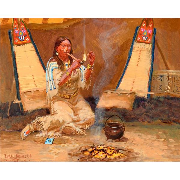 Dave Powell, oil on board