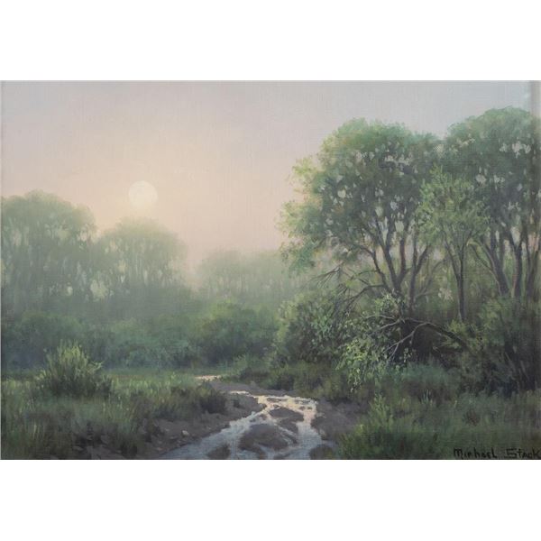 Michael Stack, two oils