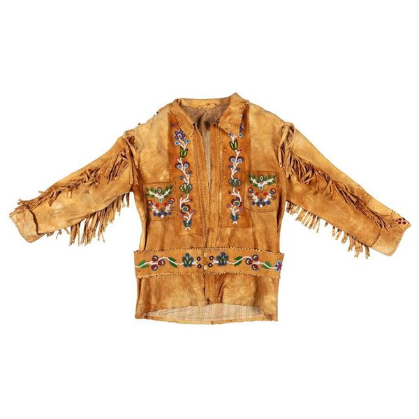 Cree Beaded Buckskin Scout Jacket,