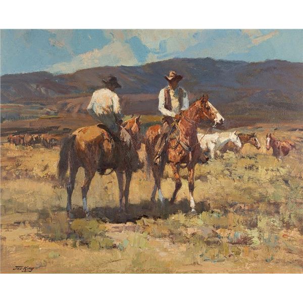 Jack King, oil on board