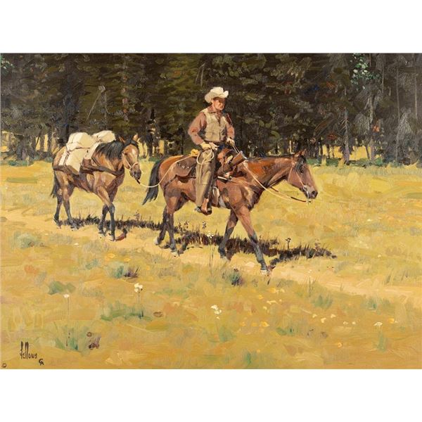 Fred Fellows, oil on board