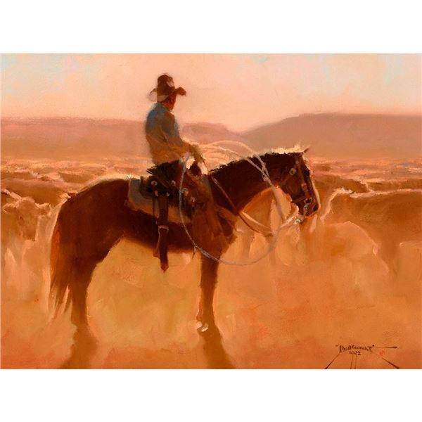 Dan Mieduch, oil on board