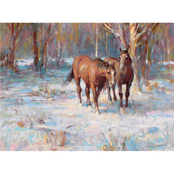 Ronald Crooks, oil on board