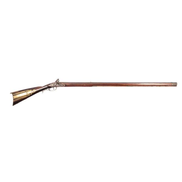 Henry Lechler Flintlock Kentucky Long Rifle, 40" octagon barrel