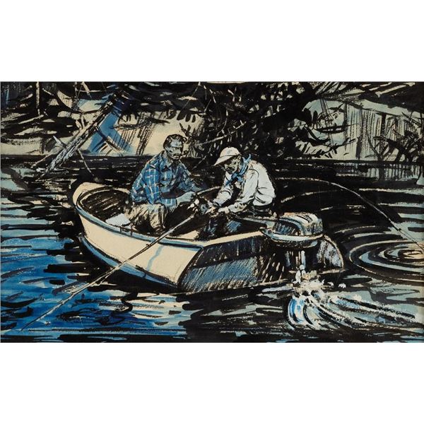 Benton H. Clark, three gouaches