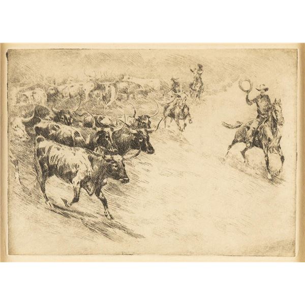 Edward Borein, etching and drypoint