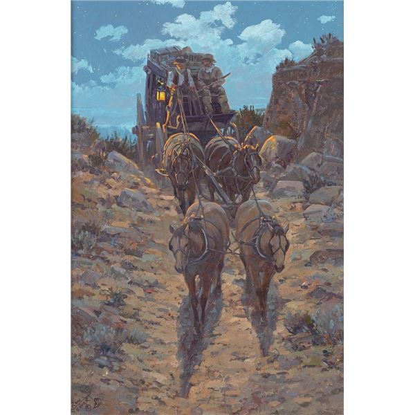 Ron Stewart, oil on board