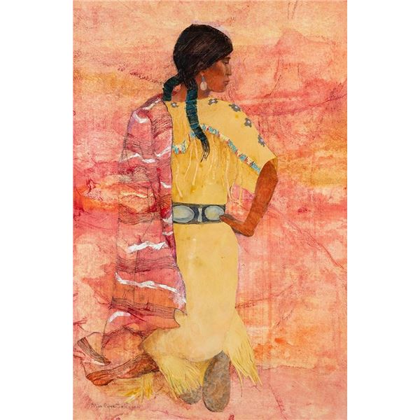 Marcyne Johnson, oil on board