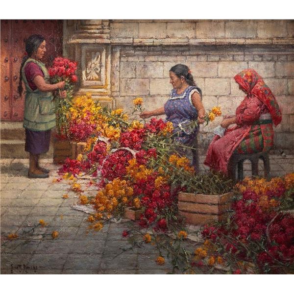 Scott Tallman Powers, oil on board