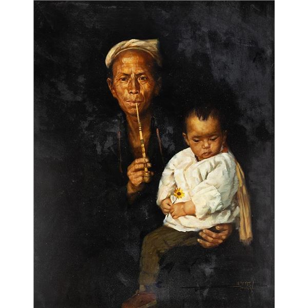 Jie Wei Zhou, oil on canvas