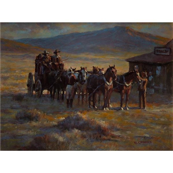 Ronald Crooks, oil on board