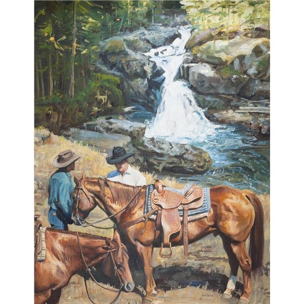 Lisa Delisi, oil on canvasboard