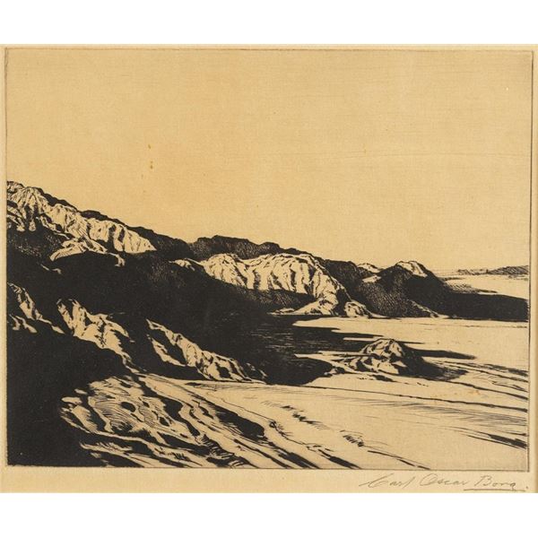 Carl Oscar Borg, three etchings