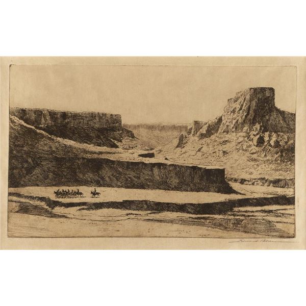 Edward Borein, etching and drypoint