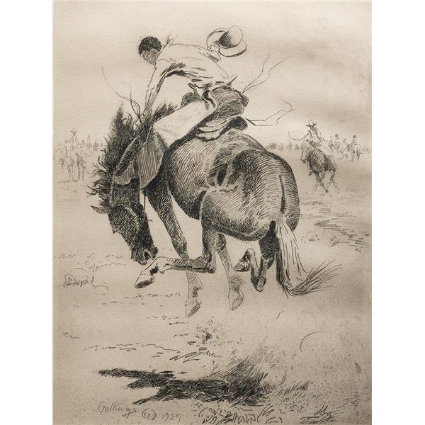 William "Bill" Gollings, etching