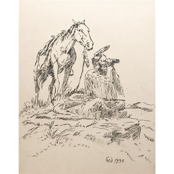 William "Bill" Gollings, etching