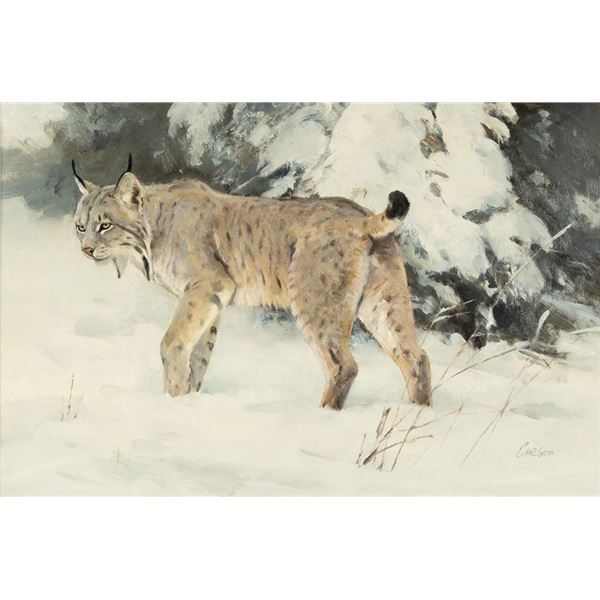 Ken Carlson, oil on board