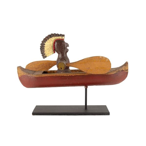 Canoe Whirligig, 9" x 13" x 6.75"