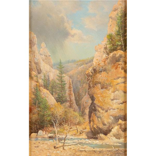 Ralph DeCamp, oil on board