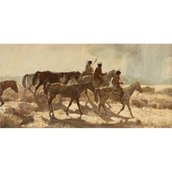 Kenneth Riley, oil on board