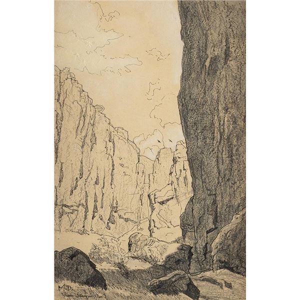 Maynard Dixon, mixed media