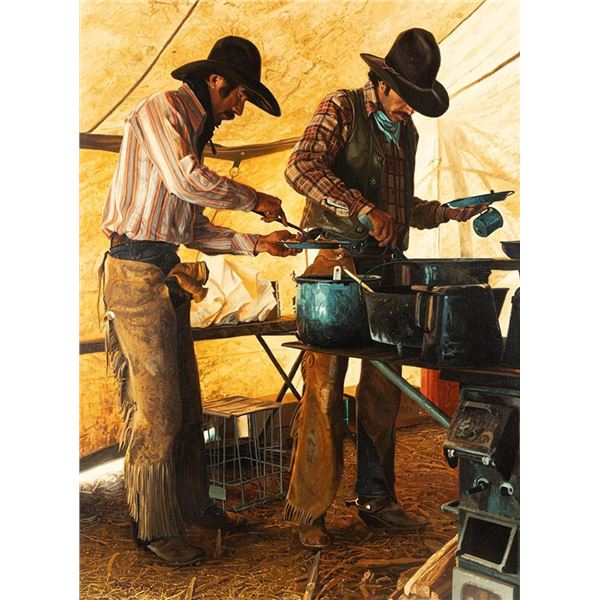 Ray Swanson, oil on canvasboard