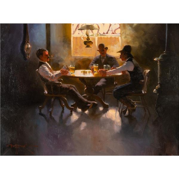 Dan Mieduch, oil on board