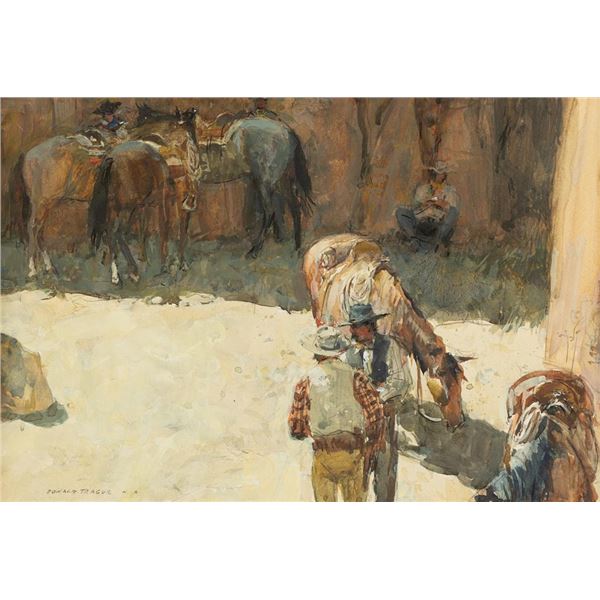 Donald Teague, watercolor