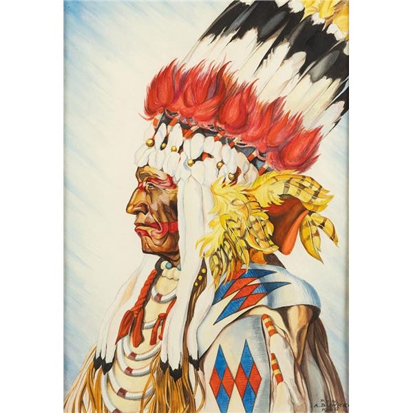 P.O.W. A. Buhrke active c., watercolor