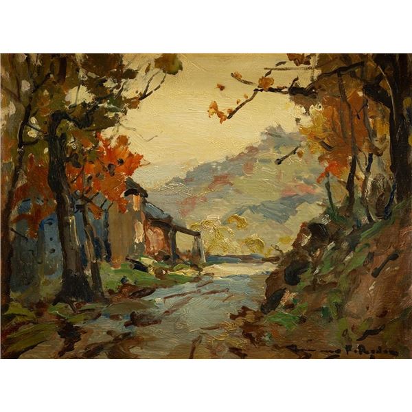 Chauncey Ryder, oil on board