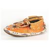 Image 4 : Northern Plains Man's Beaded and Quilled Moccasins, 10" long