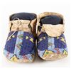 Image 4 : Two Pairs of Northern Plains Beaded Man's Moccasins,