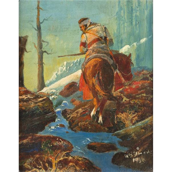 William Standing, oil on board