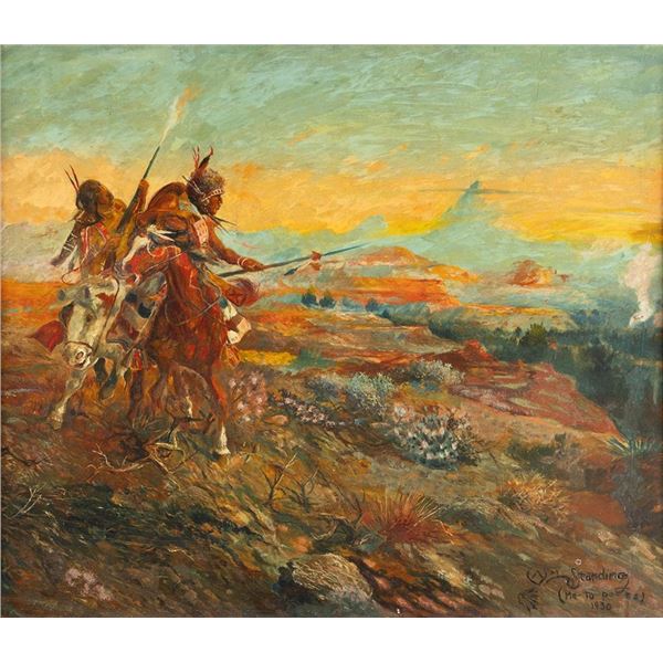 William Standing, oil on board