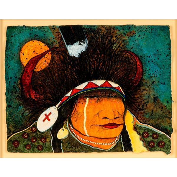 Kevin Red Star, mixed media