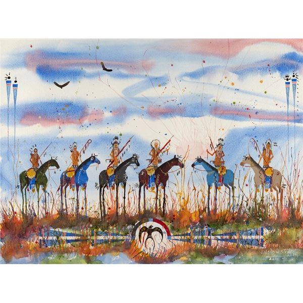 Leland W. Stewart, watercolor