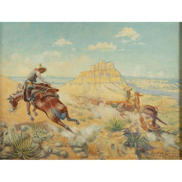 Lone Wolf Hart M. Schultz, gouache