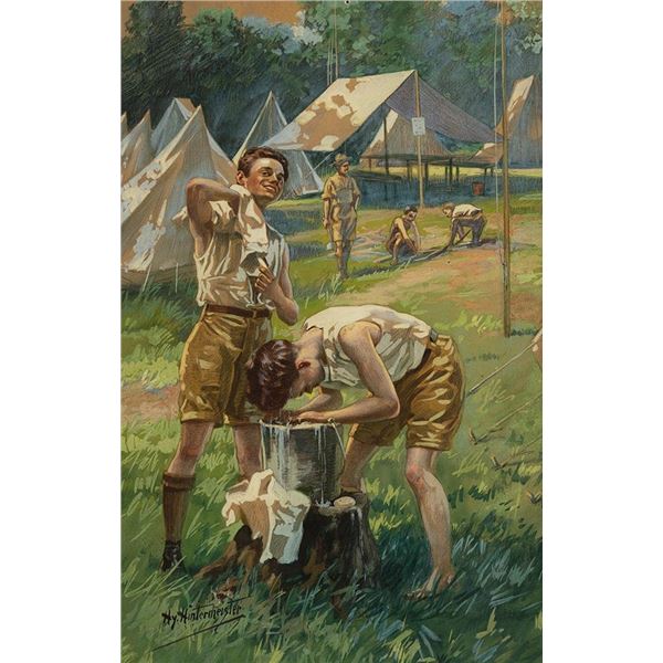 Henry "Hy" Hintermeister, gouache