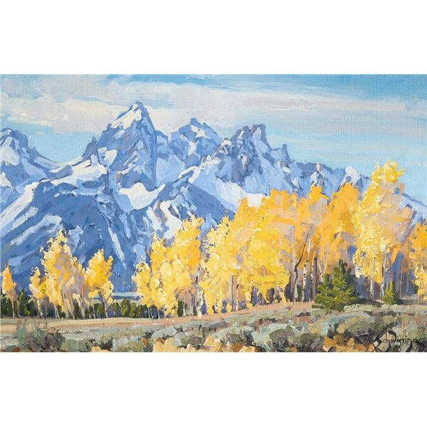 Conrad Schwiering, oil on board