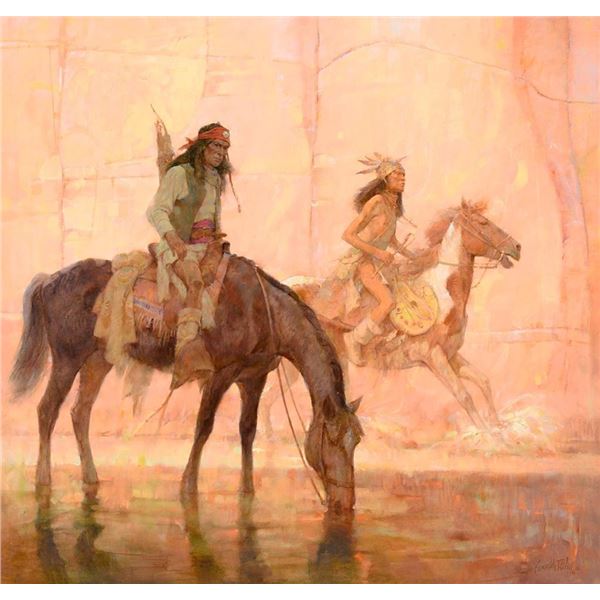 Kenneth Riley, oil on board