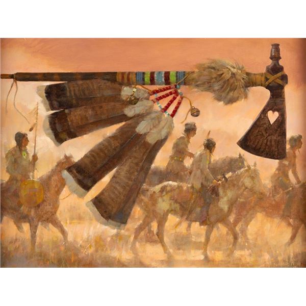 Kenneth Riley, oil on board