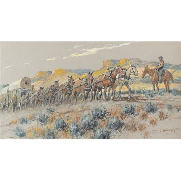 Nick Eggenhofer, gouache