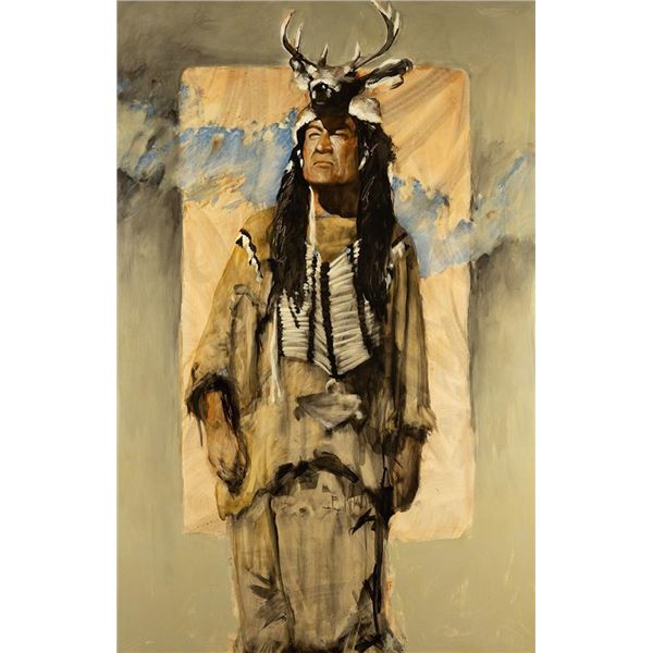 J.E. Knauf, oil on board