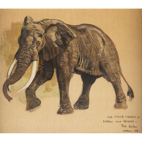 Bob Kuhn, acrylic on board