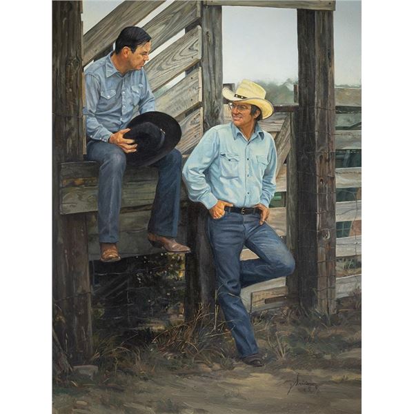 Gordon Snidow, oil on board