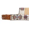 Image 2 : Plains Saddle Beaded Blanket, 28" x 78" overall