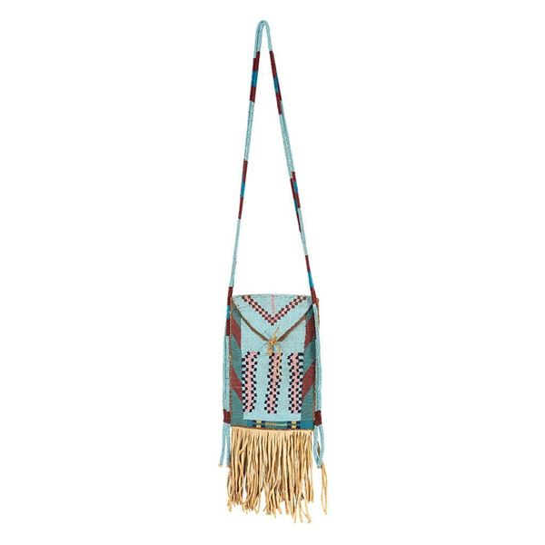 Blackfoot Beaded Document Bag, 16" long