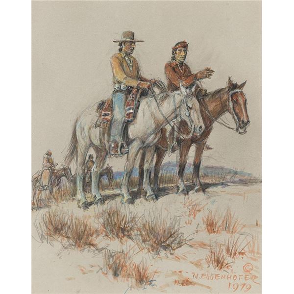 Nick Eggenhofer, gouache