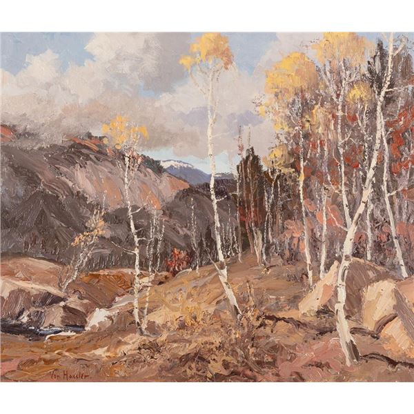 Carl Von Hassler, oil on board